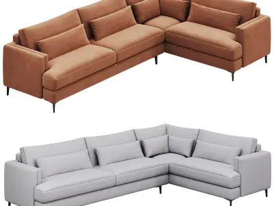 Sumner Two-Piece Sectional By Arhaus 3D model