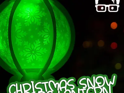 Christmas snow globe lantern Snowball DECORATION LIGHT 3D print model