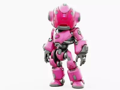 ROBO ZERO-K  Rigged for Unreal Engine - Unity - MIXAMO 3D model
