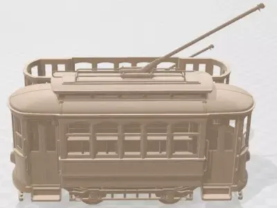 Old Tram - 1 Printable 3D print model