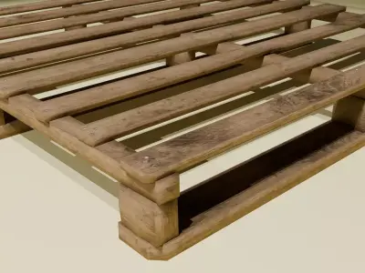 Low Poly Wooden Pallet Unreal Engine 5 and Unity 5 Low-poly 3D model