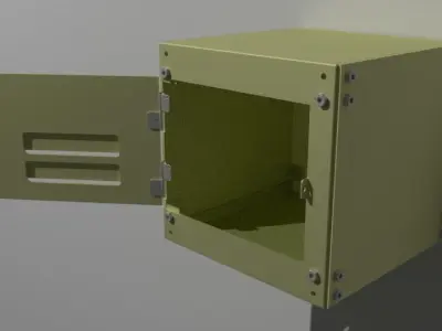 Wall locker Free 3D model