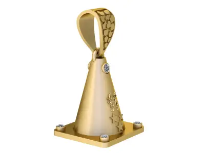 TRAFFIC CONE PENDANT 3D PRINTABLE MODEL  3D print model