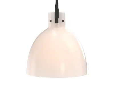 Machinist Milk Glass Cloche Pendant 3D model