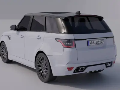 Generic Luxury SUV 3 Low-poly 3D model