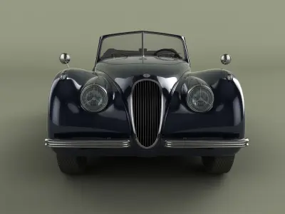 Jaguar XK 120 Drop Head Coupe 3D model