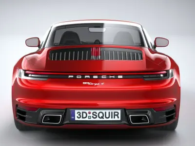 Porsche 911 Targa 2021 3D model