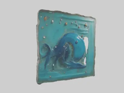 Oceaninspired Wall Decor 3D model