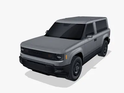 Slate SUV 2027 Low-poly 3D model
