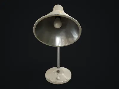 Vintage table lamp Low-poly 3D model