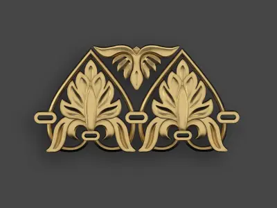 5 Borders Ornamental Pack 10 3D model