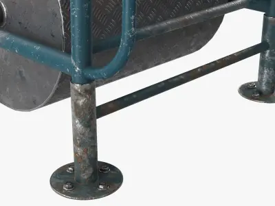 Running iron drum 3D model