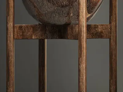 Florarium terrarium in glass bottle 3D model