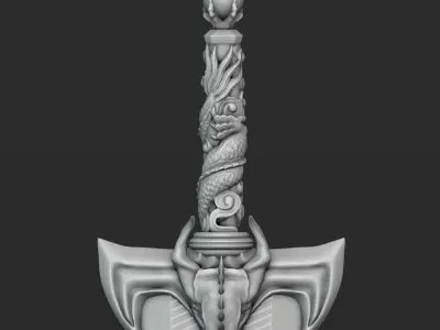 Dragon Slayer Sword 3D print model