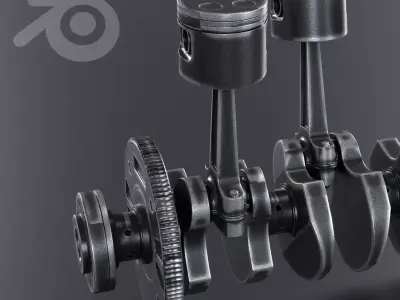 Engine Components 3D model