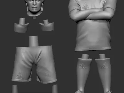 Diego Maradona 3D Printable  3D print model