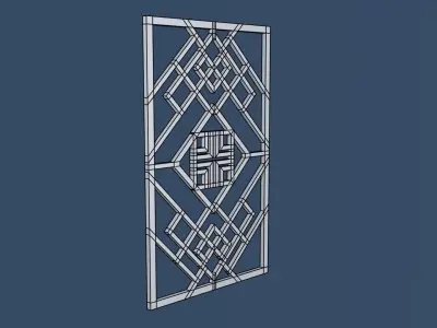 China Decorative Wall 1 3D model