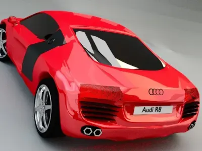 Audi R8 Low-poly 3D model buy
