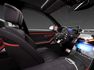 Mercedes-Benz S63 AMG interior 3D model