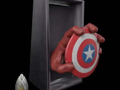 Red Hulk Book Nook 3D DIGITAL DOWNLOAD 3D print model