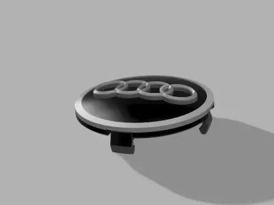 Audi wheel cap 60mm 3D print model