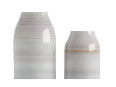 Stripy vases 3D model