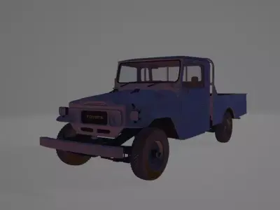 toyota old Low-poly 3D model