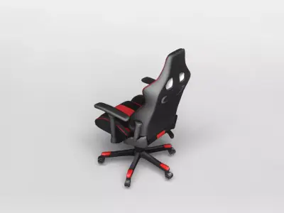 Ergonomic Racing Style Gaming Chair 3D Model 3D model