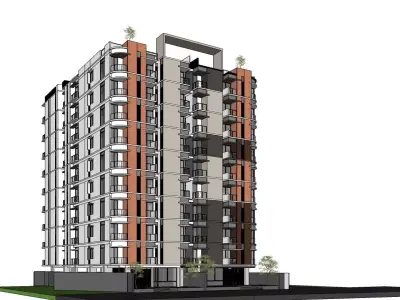 Abul Bashar- Apartment 3D 3D model