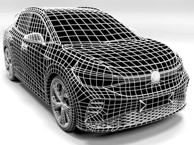 VW ID4 Low-poly 3D model