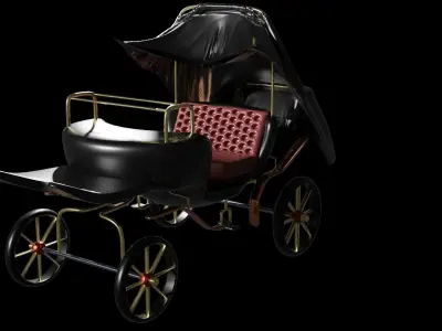 Old Cart High Poly PBR 3D Model  3D model