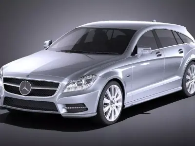 Mercedes-Benz CLS Shooting Brake 2013 VRAY 3D model