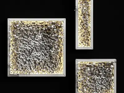 Vertical garden Moss modules 4 3D model