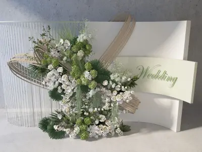 Floristry Fine art display 3D model