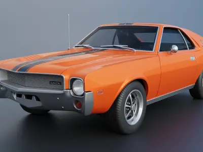 AMC AMX 1968 3D print model