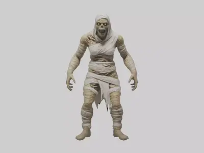 Scary Mummy Model Low-poly 3D model