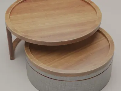 Circle Tea Table 3D model