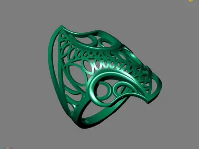 Women Plain Ring Ready STL Models Womens Ring 3d models 3D print model 24