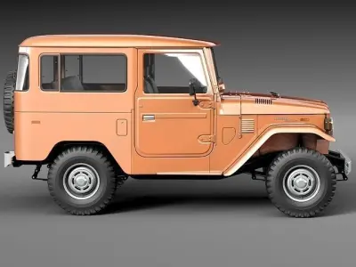 toyota land cruiser fj40 1960-1984 3D model