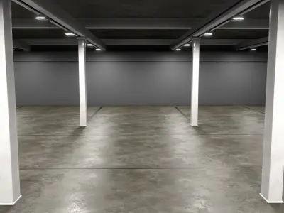 Underground Parking interior 3D model