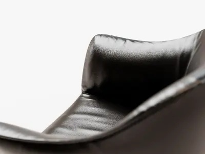 Black Leather Chair Free low-poly 3D model