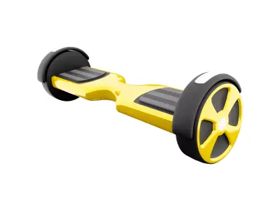 3D Hoverboard scooter icon 3D model