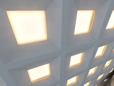 3d wall panel Low-poly 3D model