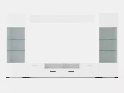 Apryl Media Furniture 260 Cm Low-poly 3D model