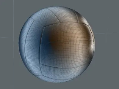 Professional Volley Ball 3D model
