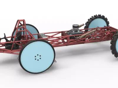 Swamp buggy Base Scale 1 to 25 3D print model