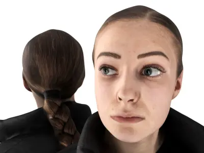 Woman Street Style 66 Low-poly 3D model