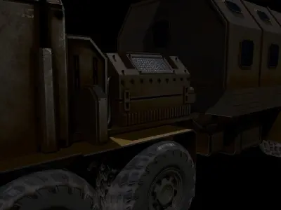 Military Truck A3 - Low Poly Game Asset PBR Low-poly 3D model