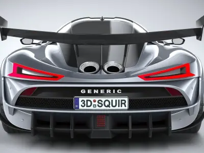 Generic Hypercar 2022 3D model