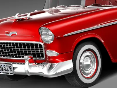 Chevrolet Bel Air Convertible 1955 3D model